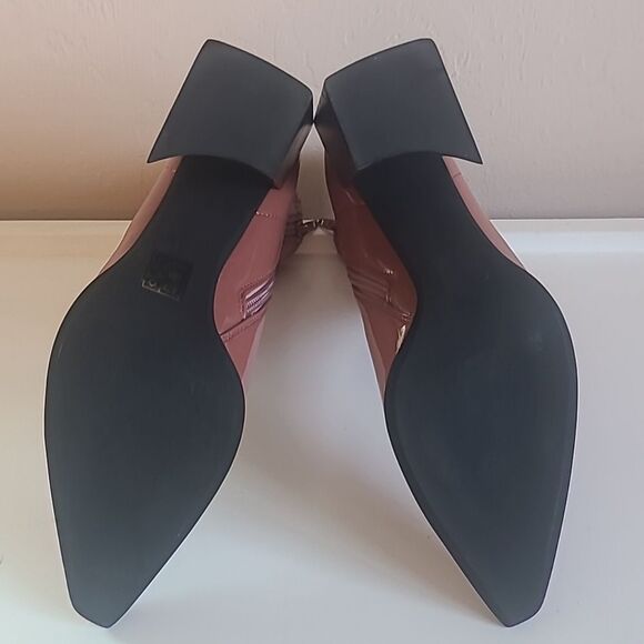 Jeffrey Campbell LA Siren Bootie Dark Rose Patent Ankle Boots Size 8.5 - Picture 11 of 16